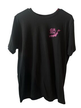Japan Graphic Short Sleeve T-Shirt - Black/Pink medium